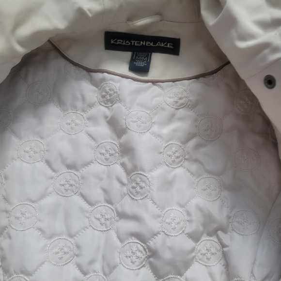 White windbreaker style jacket by Kristen Blake - Picture 2 of 6